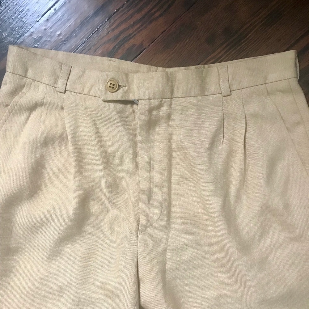 YSL Yves Saint Laurent pleated high waist trousers